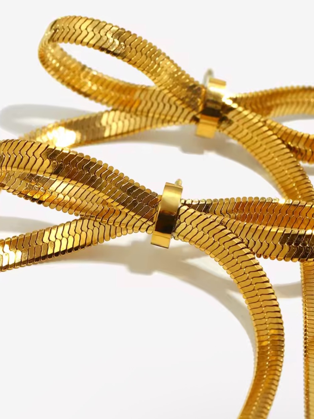 Large Ribbon Earrings - Picture 4 of 10